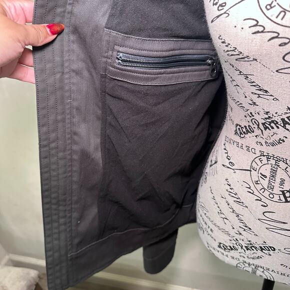 KUHL Burr Jacket Men’s Small Charcoal Canvas Softshell Cotton Blend Gorpcore - Picture 7 of 14